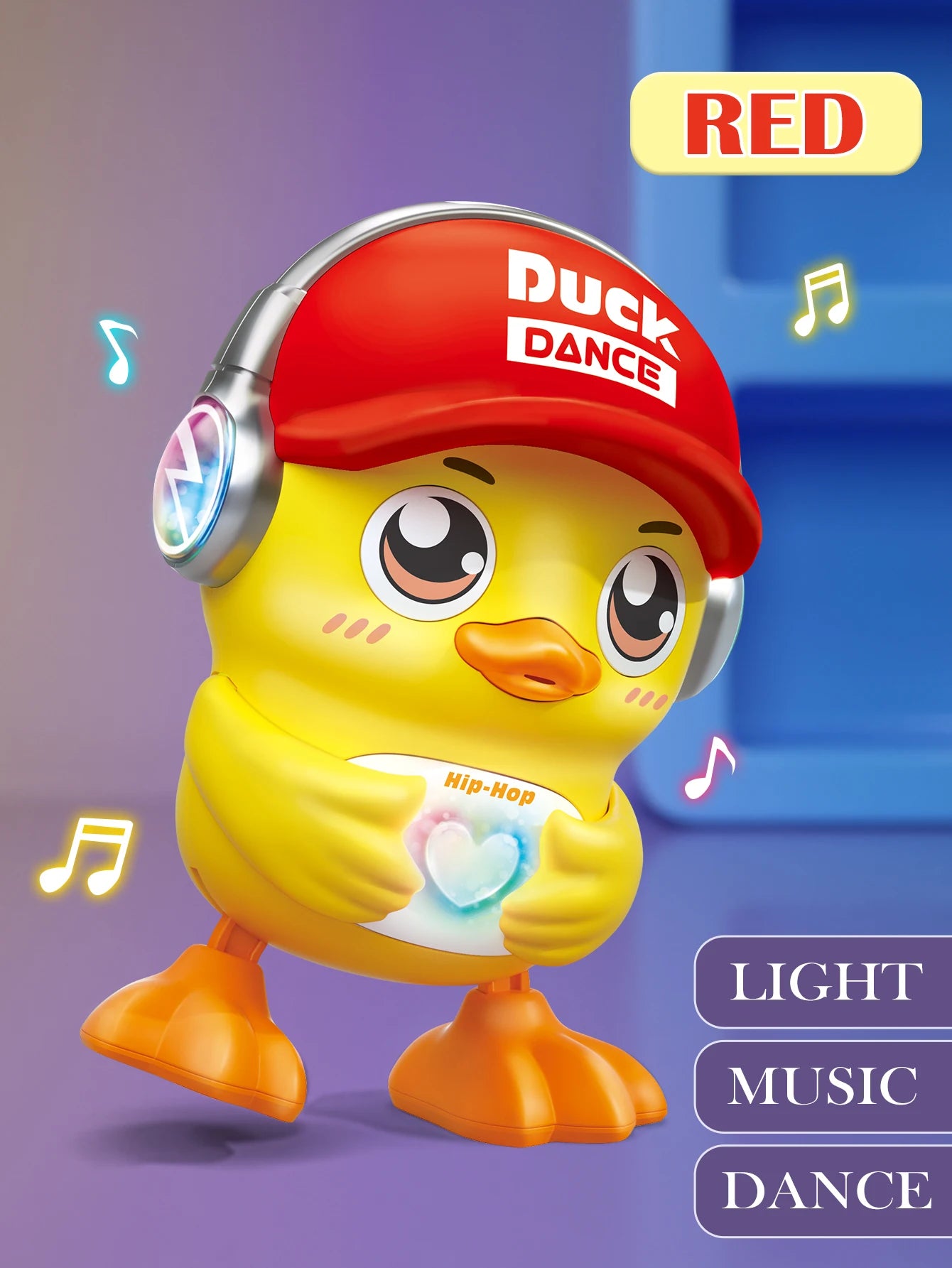 Cute Animals Electronic Toy, Owl Duck Pet with Music Light Dancing Adjustable Volume Moving Robot Mode for Children