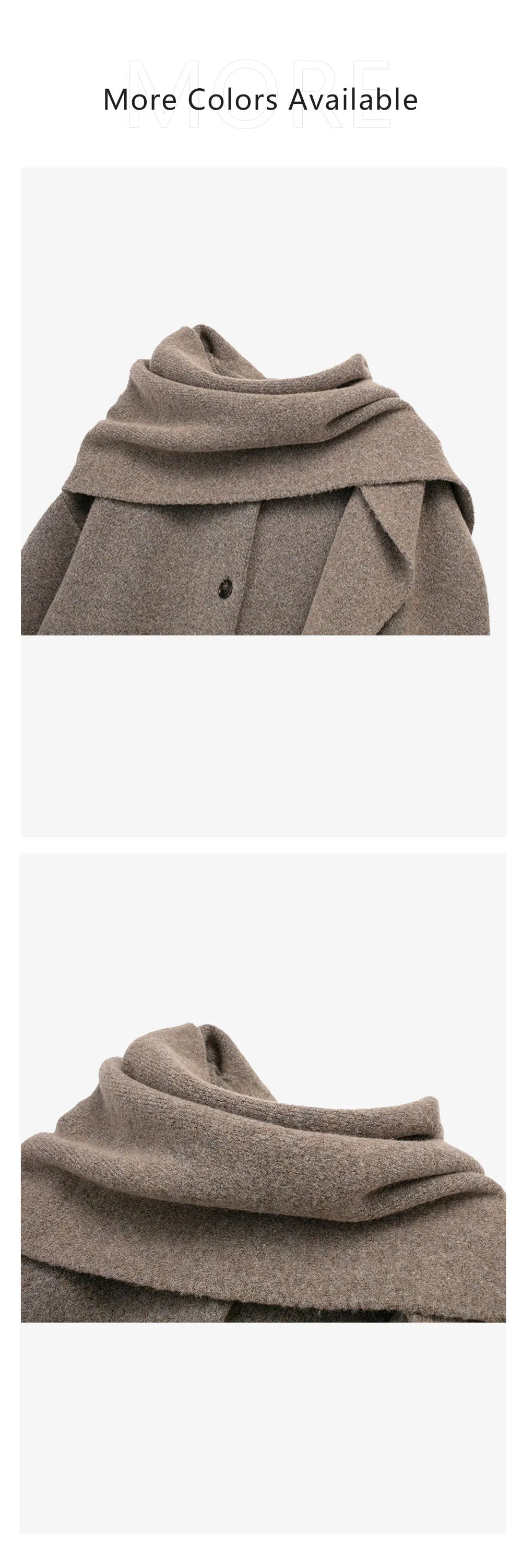 Women's Scarf Short Knitted Coat
