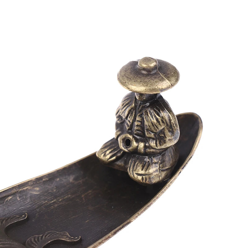 Creative incense burner decorations boat fishing old man Japanese incense burner aromatherapy ornaments home decorations
