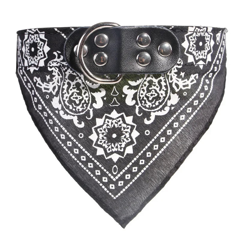 Cute Pet Bandana Scarf – Adjustable Neckerchief Collar for Small Dogs and Puppies