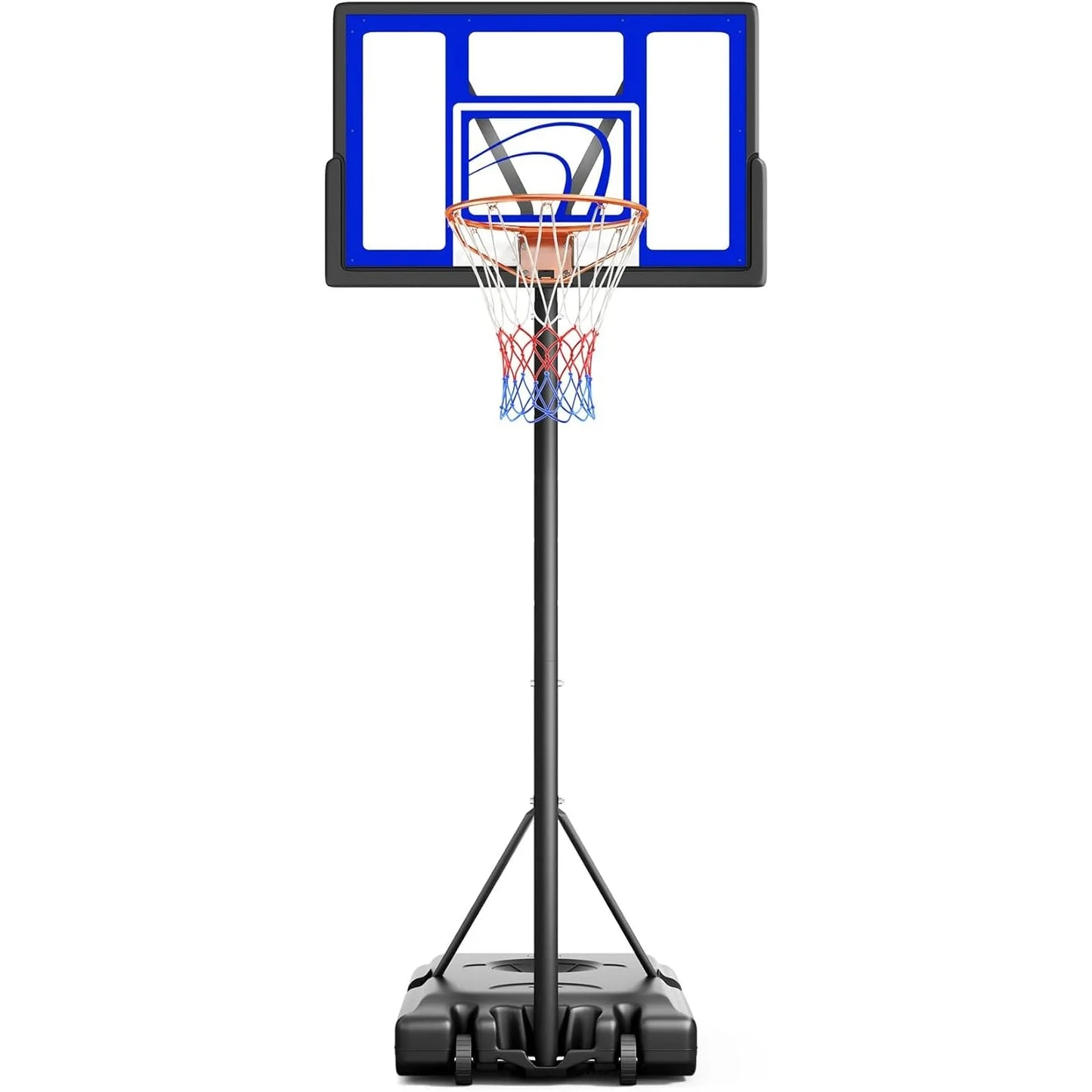 Adjustable Basketball Hoop Outdoor 10FT, Basketball Portable Hoops & Goals, 44 Inch Backboard,in The Backyard, Driveway