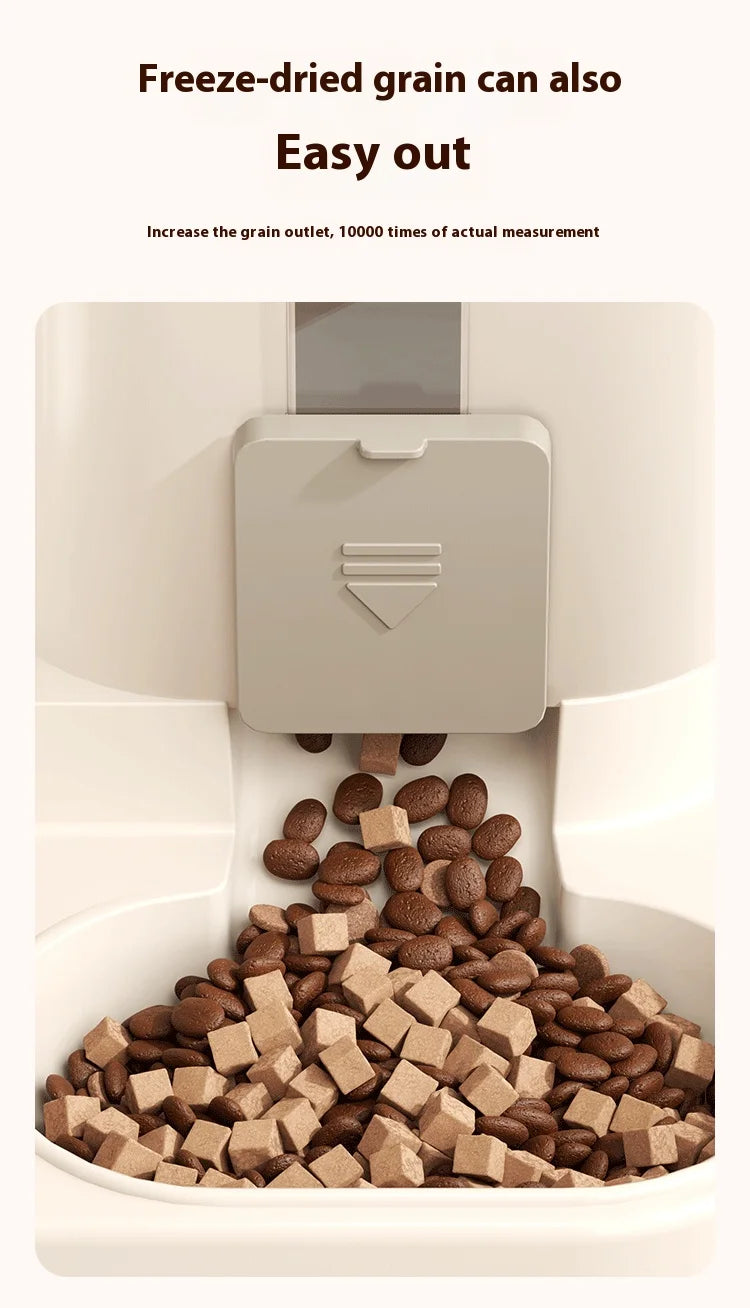Automatic Dog Cat Feeder and Water Dispenser Gravity Food Feeder and Waterer Set with Pet Food Bowl