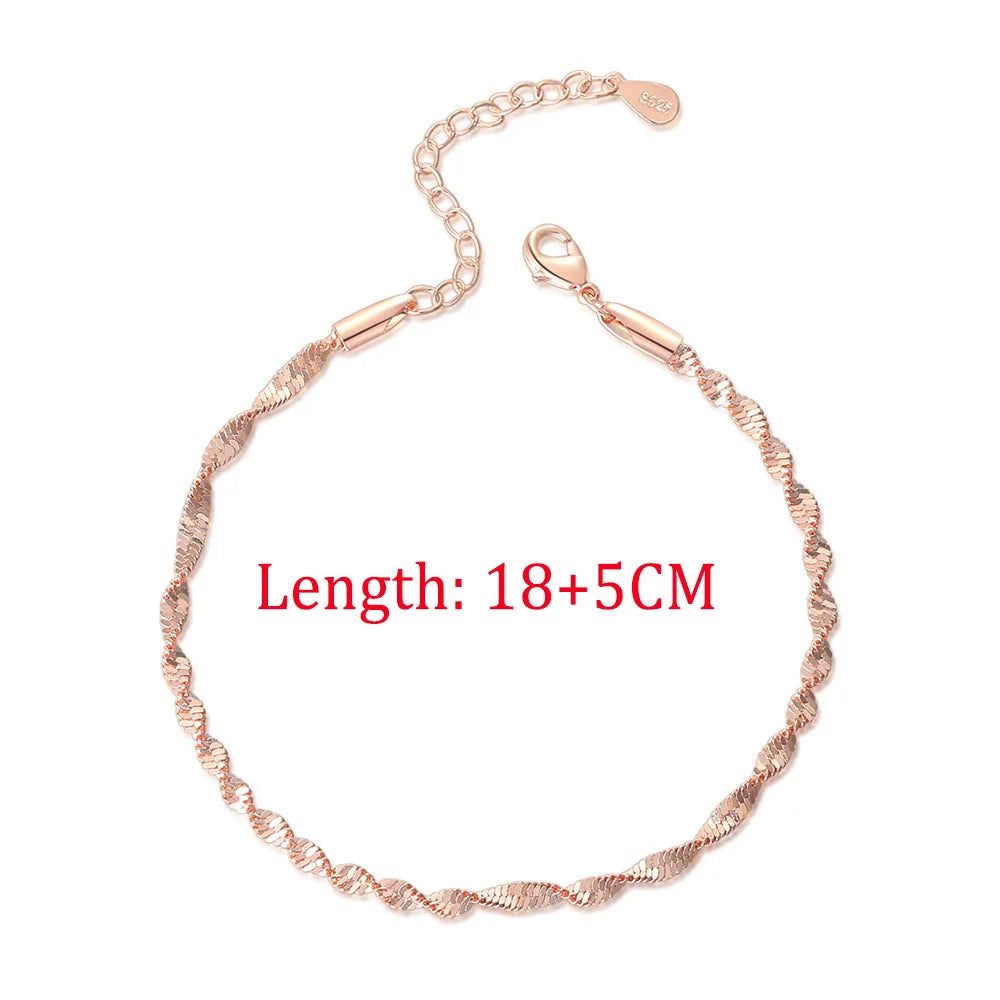 Rose Gold Twist Bracelet