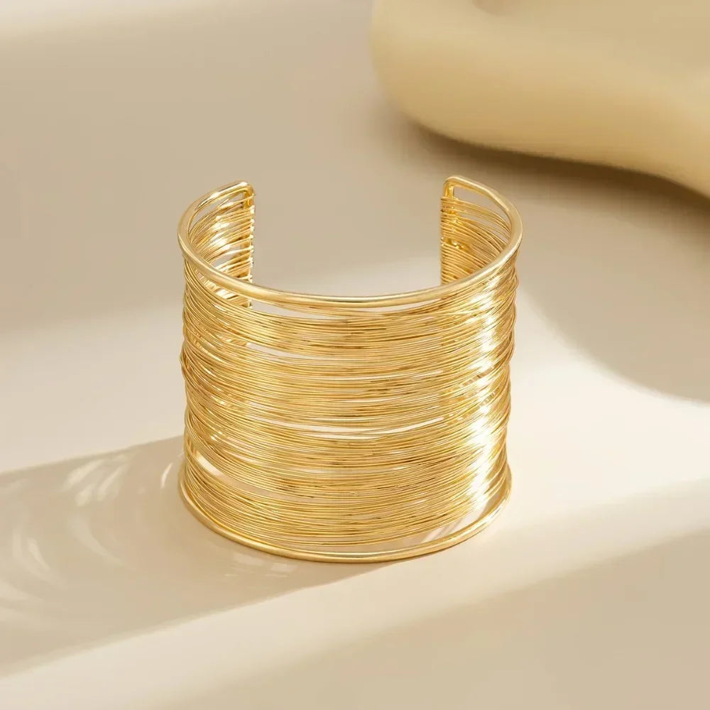 Hyperbolic Gold Plated Bangle