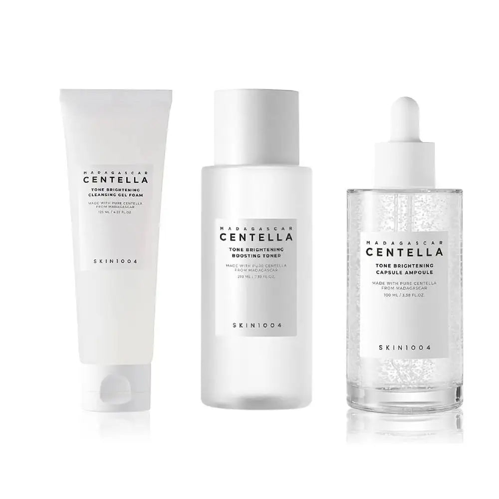 Korean Centella Brightening Face Moisturising Cream and Makeup Cleaning Oil Skincare Products Set