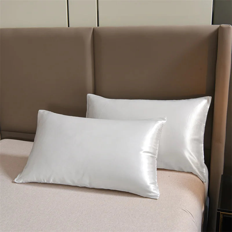 Silk Black 3pcs Satin Duvet Cover Bedding Set