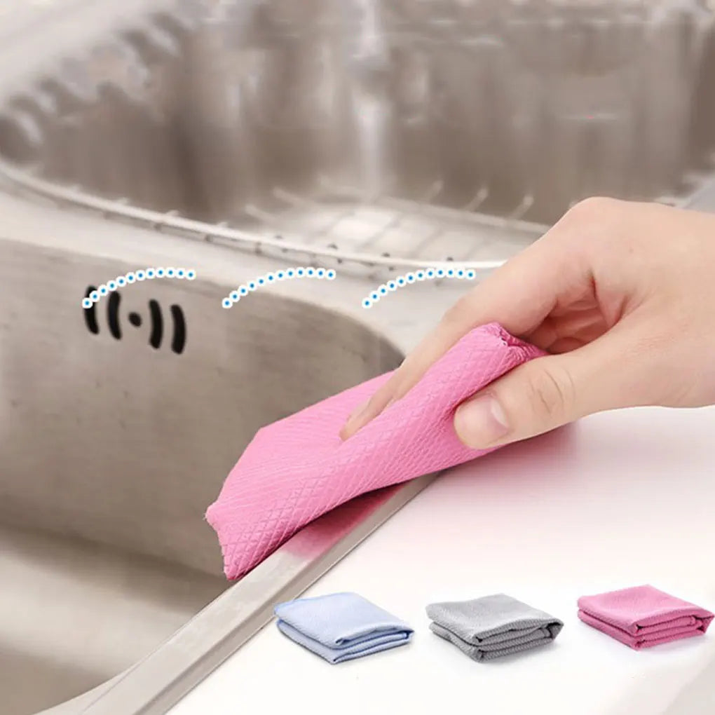 Durable Towels With Strong Water Absorption For Kitchen Cleaning Making Easy To Clean Dishes