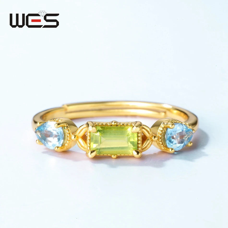 WES Sterling Silver Crystal Jewelry Set