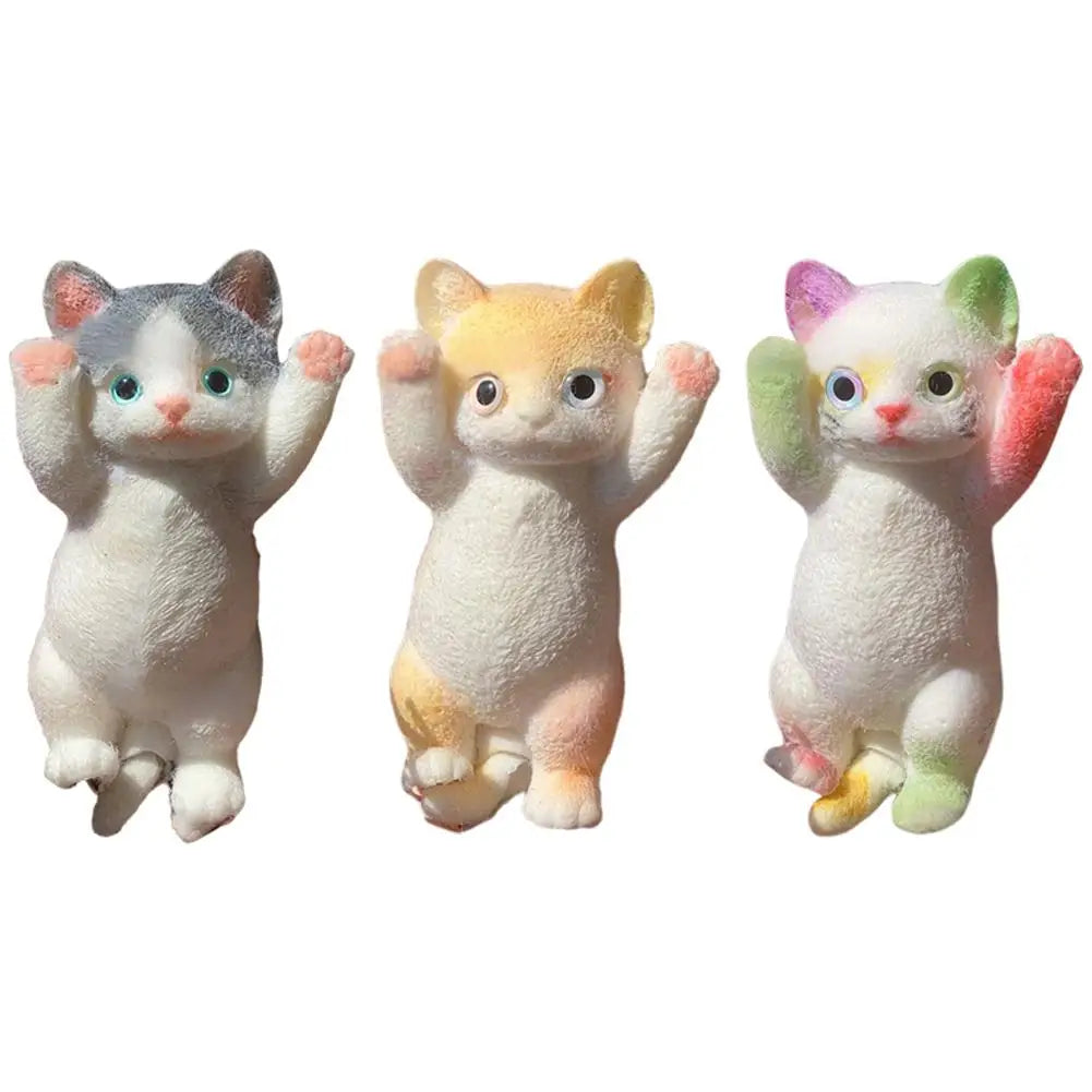 Anxiety Relief Cat Toy Realistic Cat Squeeze Toy for Stress Relief Soft Tpr Fidget Toy for Kids Teens Adults