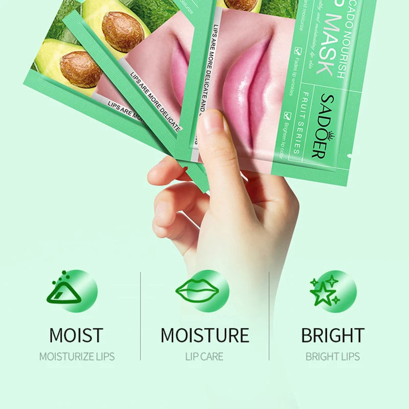 30pcs Fruits Lip Mask Moisturising Patches