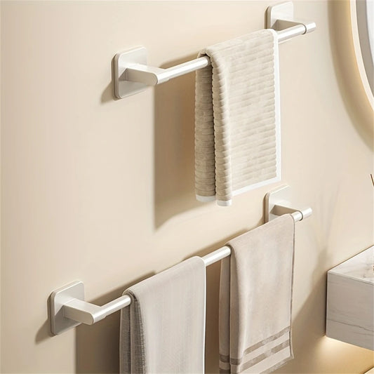 1 Piece Of Bathroom Facilities White Non-Perforated Wall-Mounted Bathroom Towel Bar Size 40-60cm Storage Rack Towel Rack Bathroo
