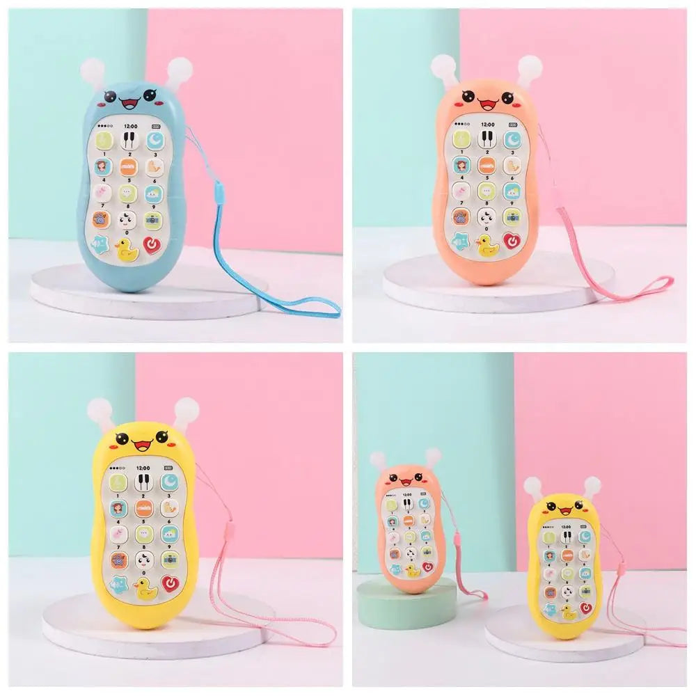Simulation Phone Electronic Baby Cell Phone Toy Electronic Voice Toy Phones Musical Toys Silicone Safe