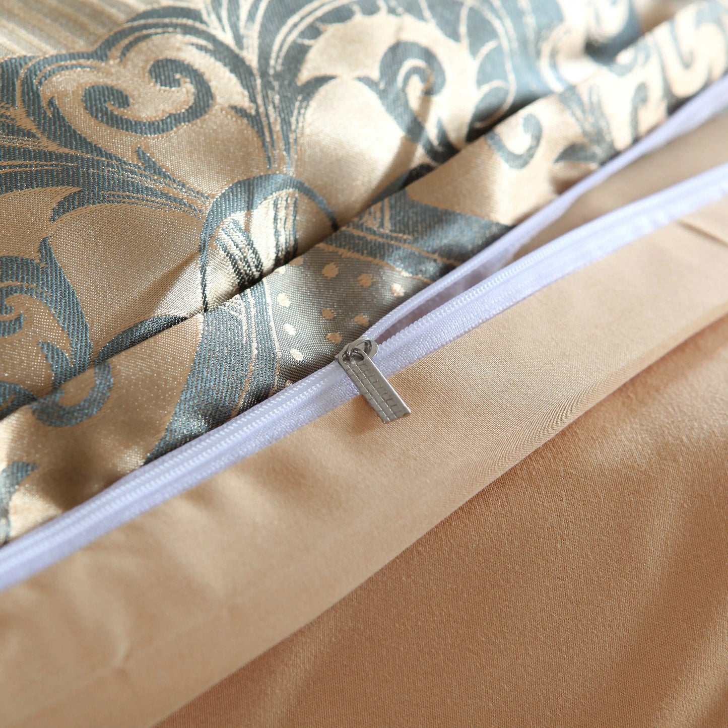 Floral Jacquard Satin Duvet Cover