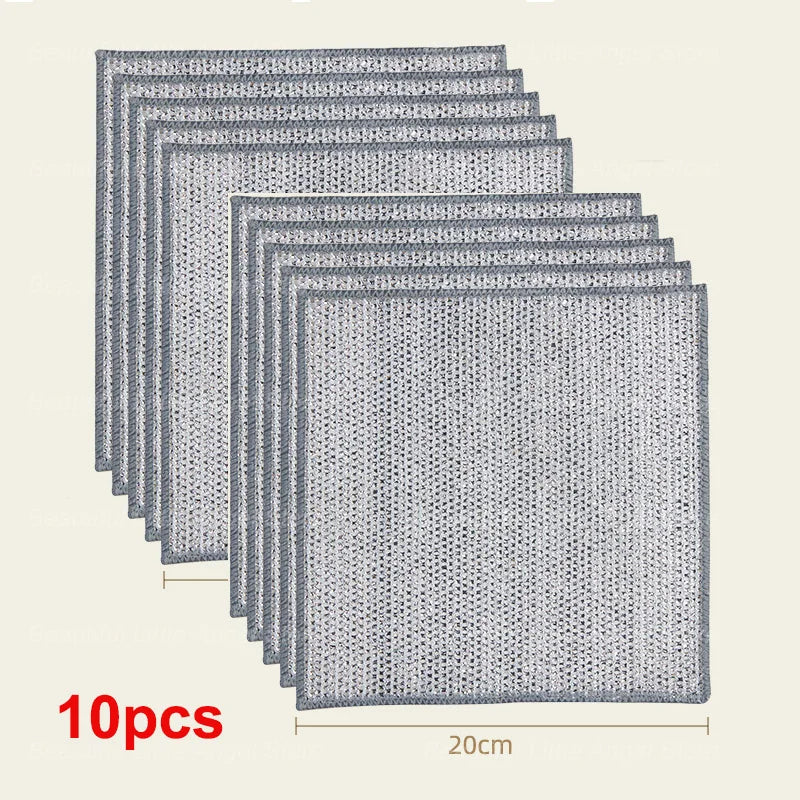 Thickened Steel Wire Cleaning Non-Scratch Cloth