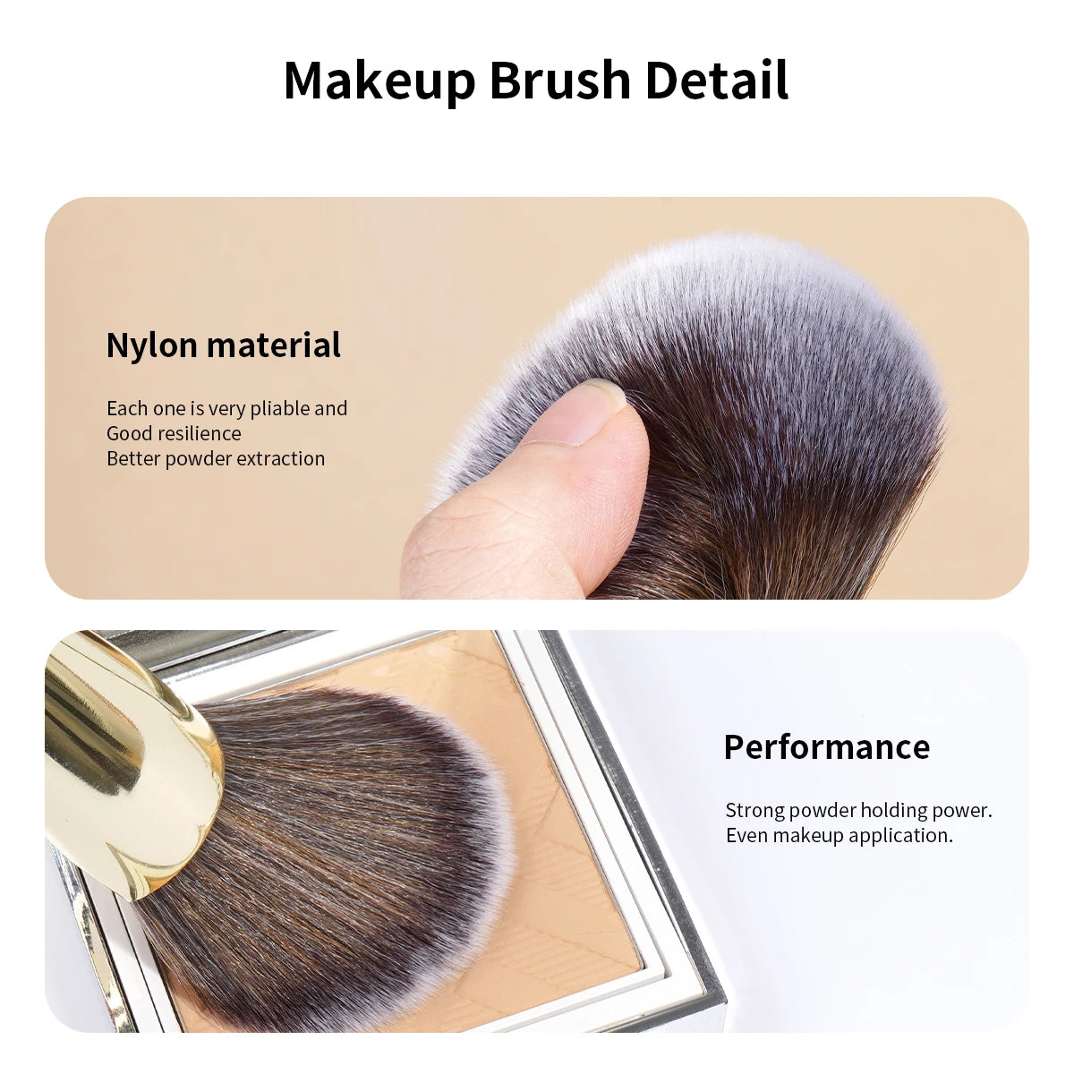 MAANGE 1Pc Angled Foundation Makeup Brush