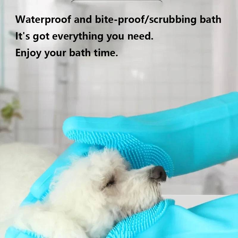 Pet Grooming Cleaning Gloves Bathing Shampoo