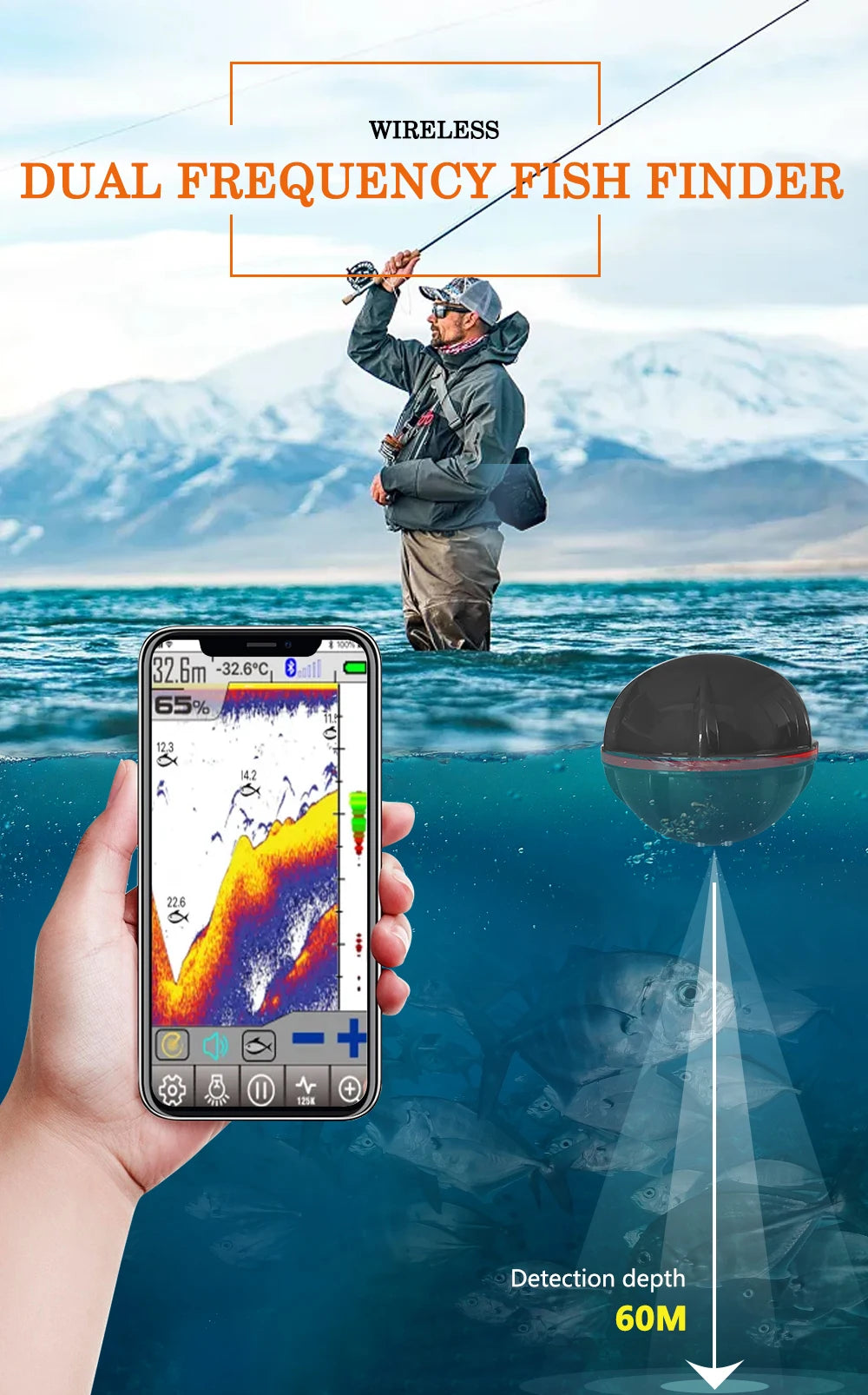 Smart Fishfinder Wireless Sonar Smartphone