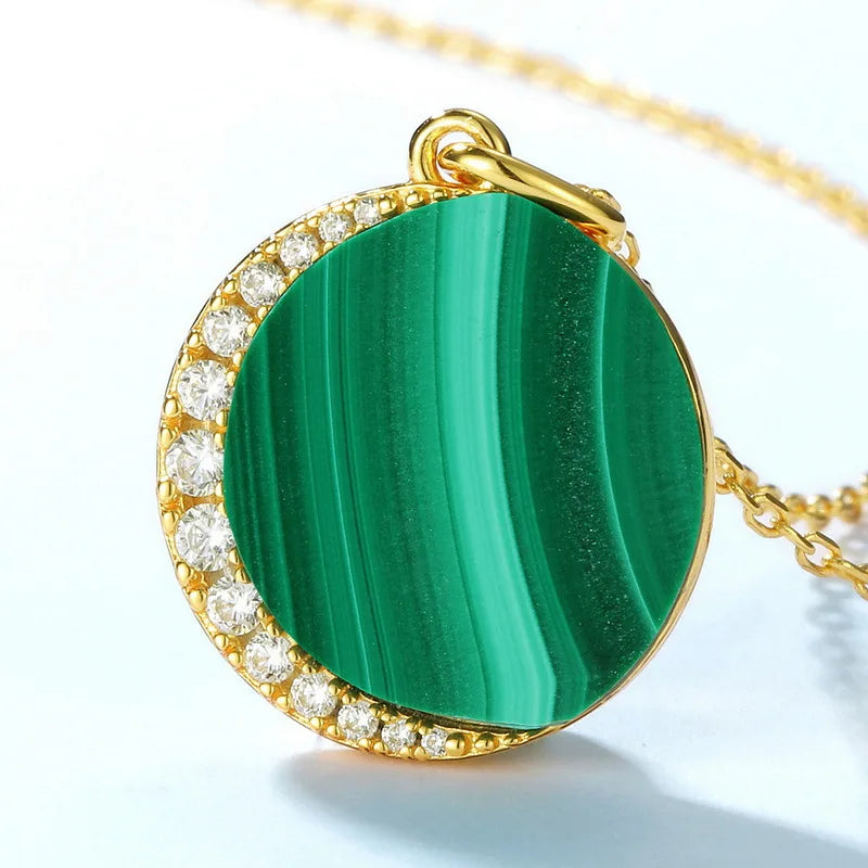 Light Luxury Style Star Moon Peacock Pendant 18K Gold PT950 Platinum Silver Plated 7-layer Gold Necklace Fashionable