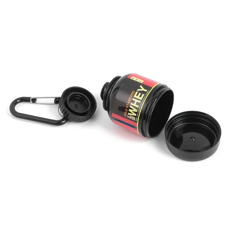 100ML Outdoor Protein Powder Container With Whey Keychain