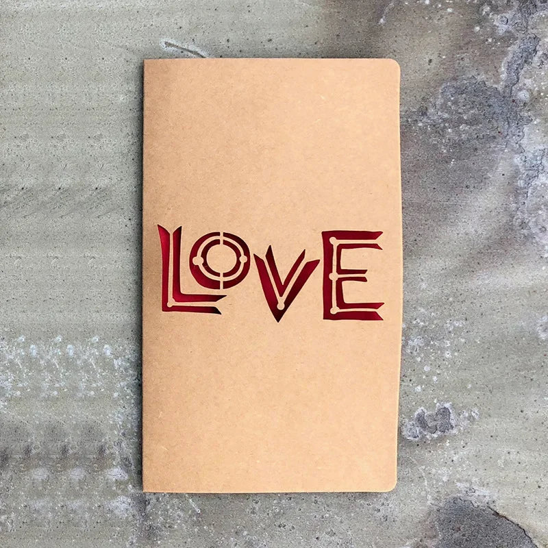 1pcs of Hollow Valentine's Day Mother's Day Greeting Card / Kraft Paper Card Holiday Cards Birthday Cards Blessing Gift Card