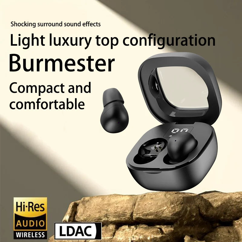 SK Small Headphones Wireless Bluetooth Headset Sport Sleeping Invisible Comfortable To Wear Bass Earbuds Earphone For All Phones