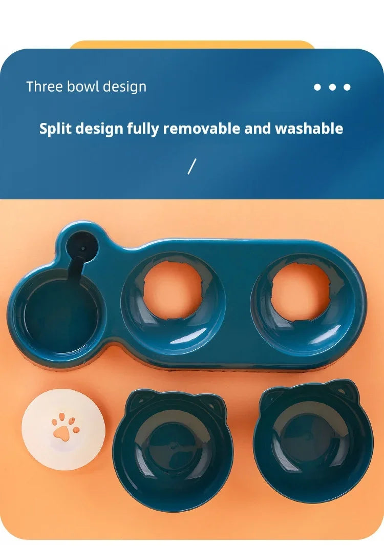 Dual-Purpose Pet Bowl with Water Dispenser – Automatic Drinking & Feeding for Cats and Dogs