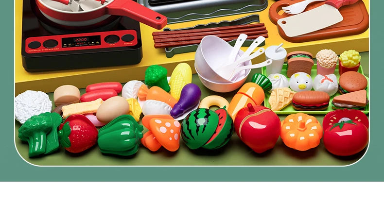 Kitchen Toys Cutting Fruit And Vegetable Food Kits