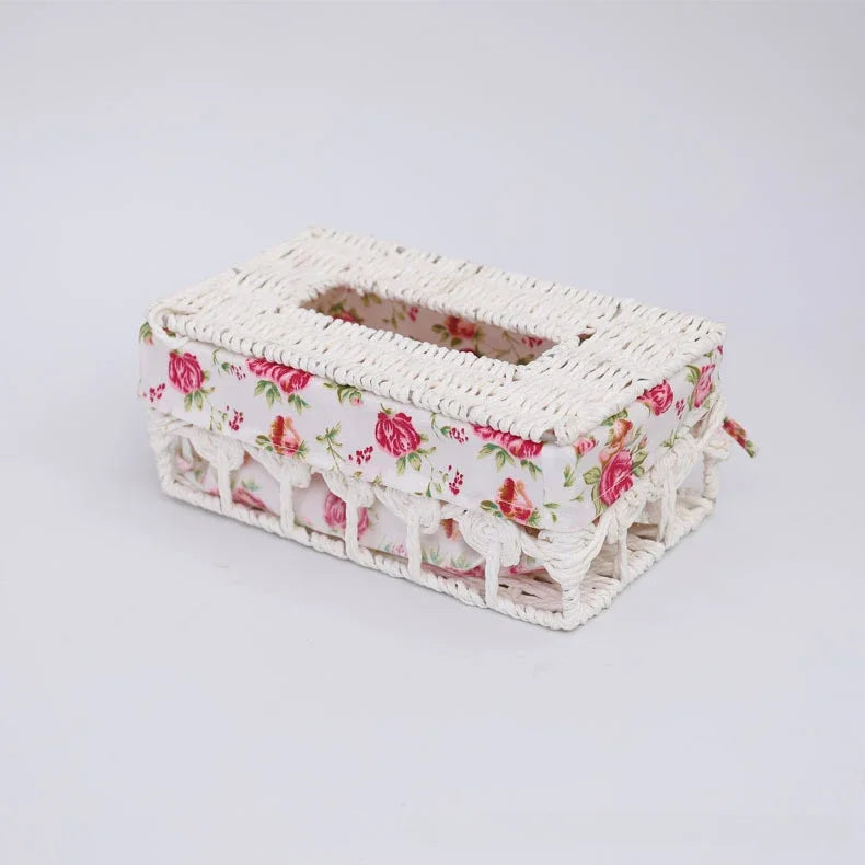 Creative Handmade Rattan Tissue Box