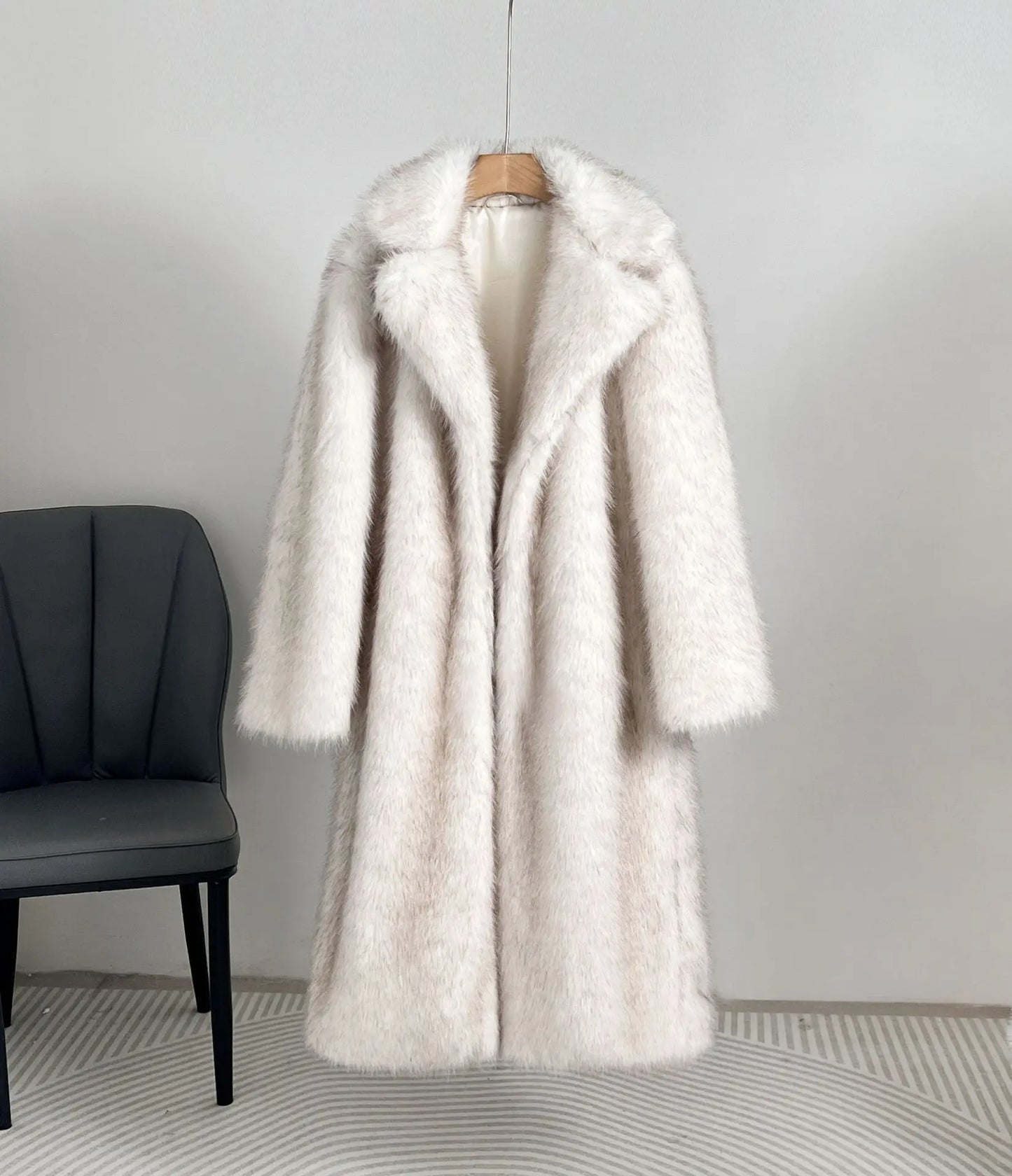 Fur Coat European Style Lapel