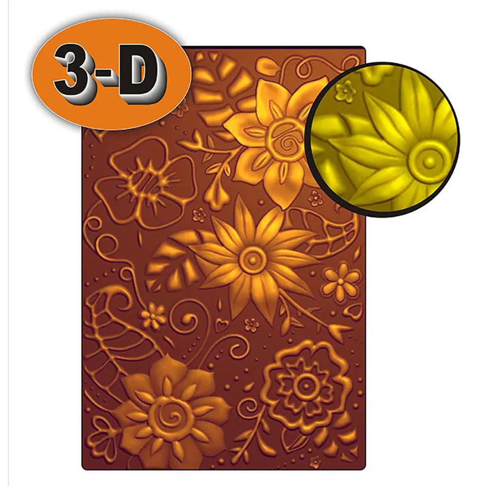 Beautiful Flower Petal Leaves 3D Embossing Folder for DIY Scrapbooking Background Adding Textured Decor Paper Card Crafting