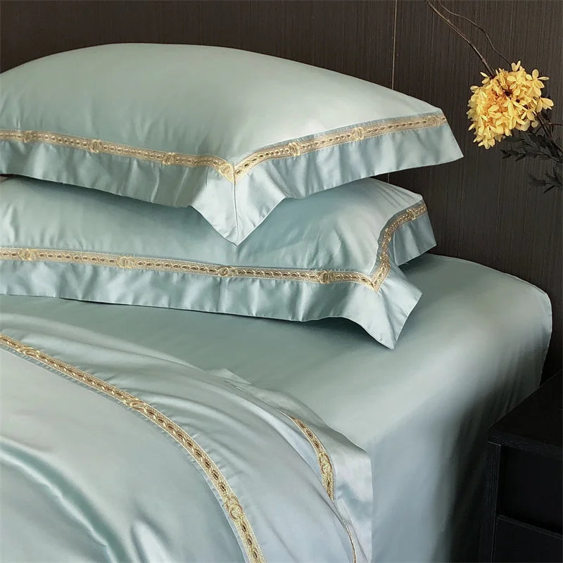Egyptian Cotton Luxury Embroidert Bedding Set