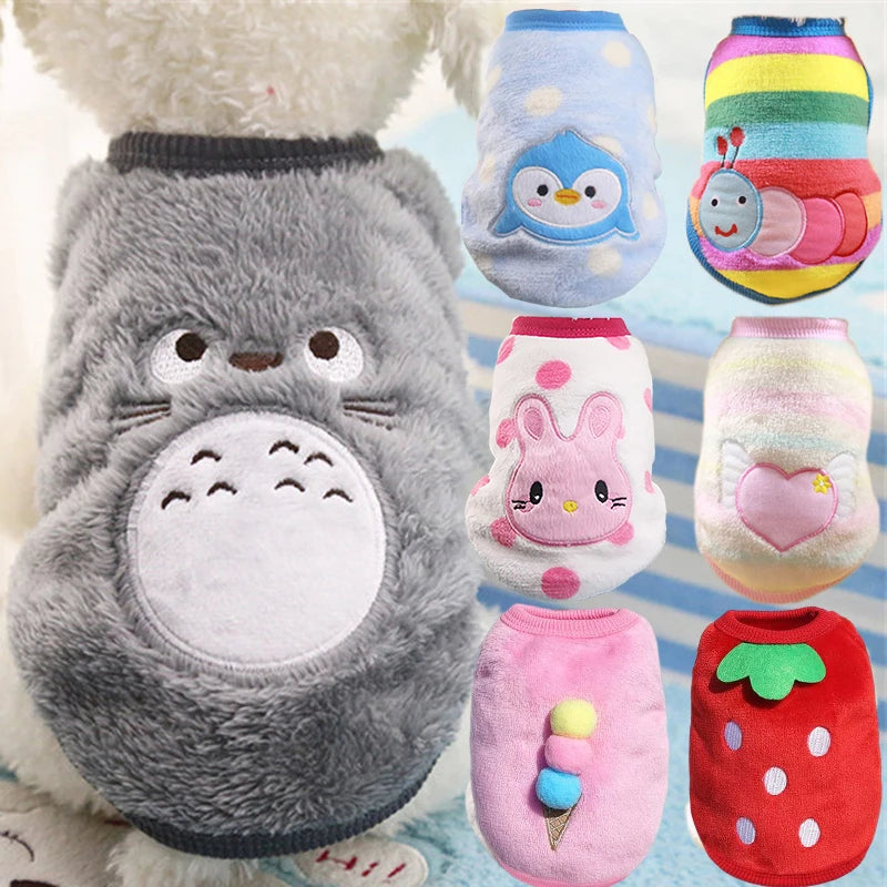 Cute Fleece Dog Winter Coat