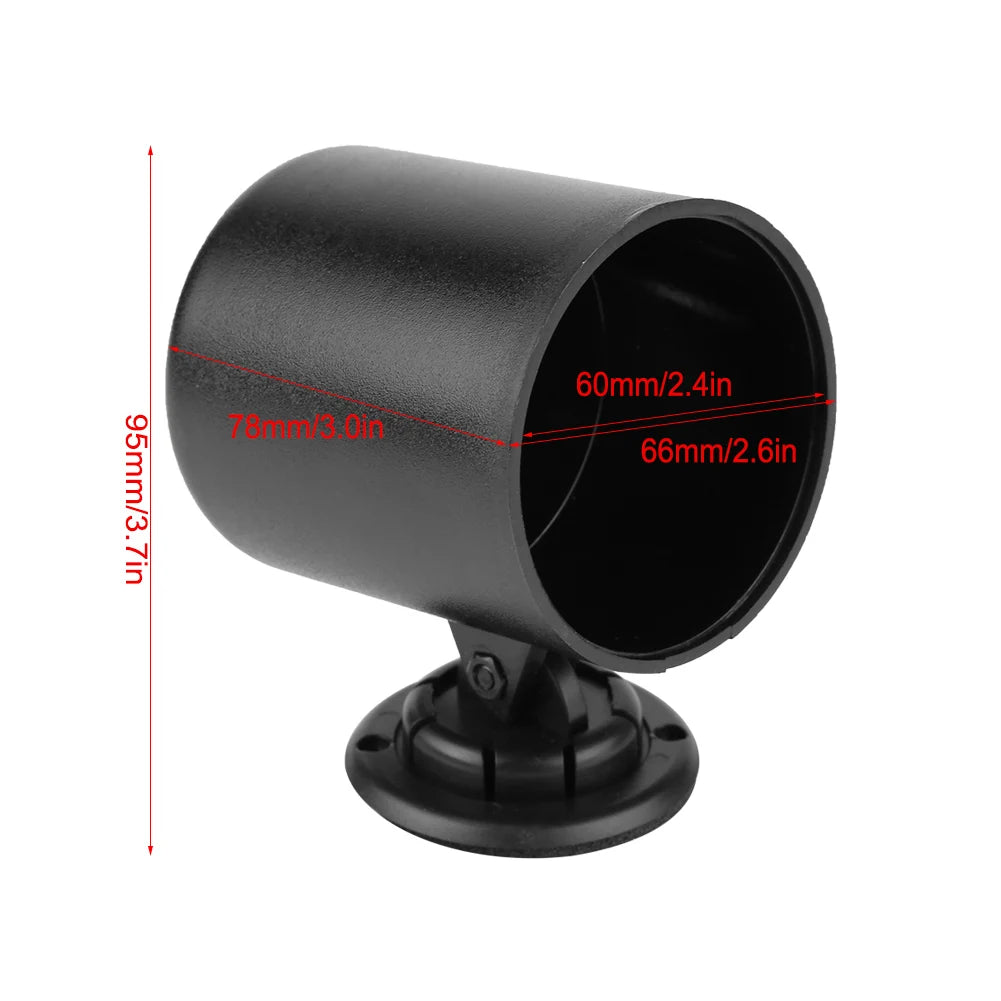 60mm/2.4inch Car Dashboard Gauge Meter Cup Swivel Pod Mount Holder