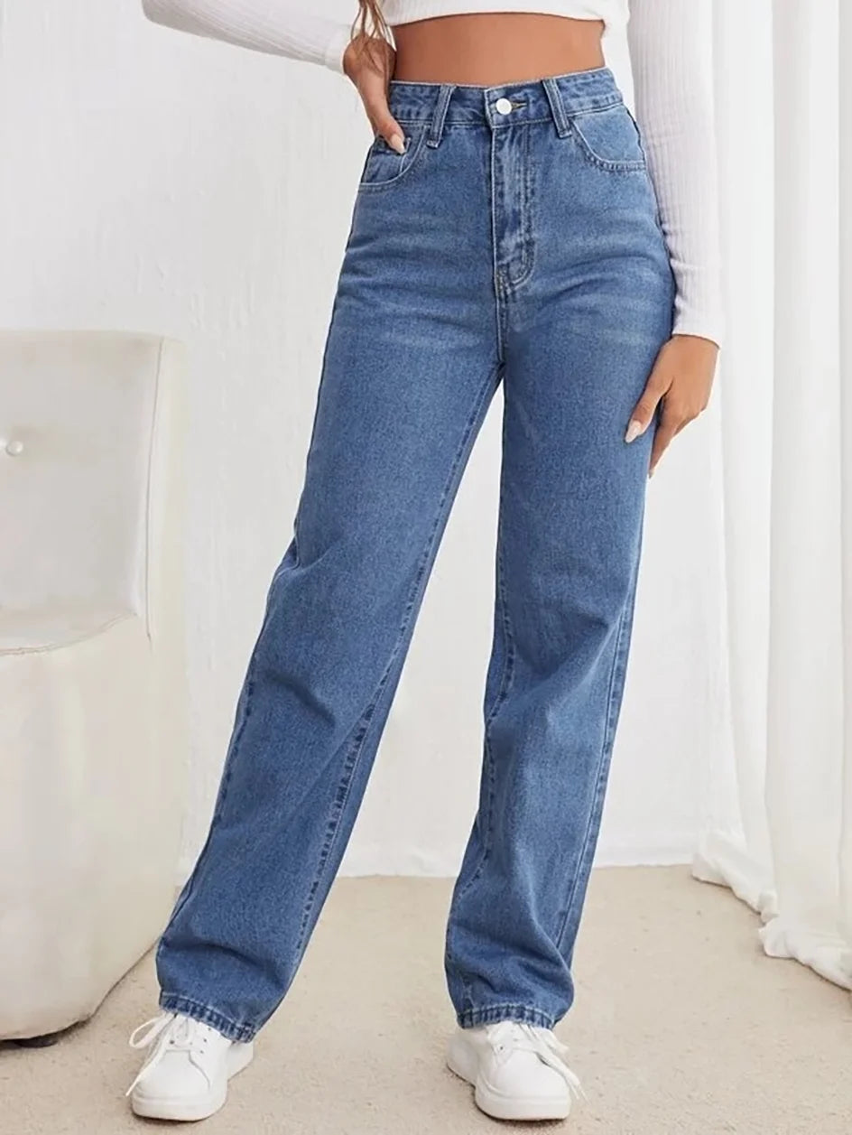 Women's Loose Straight Jeans