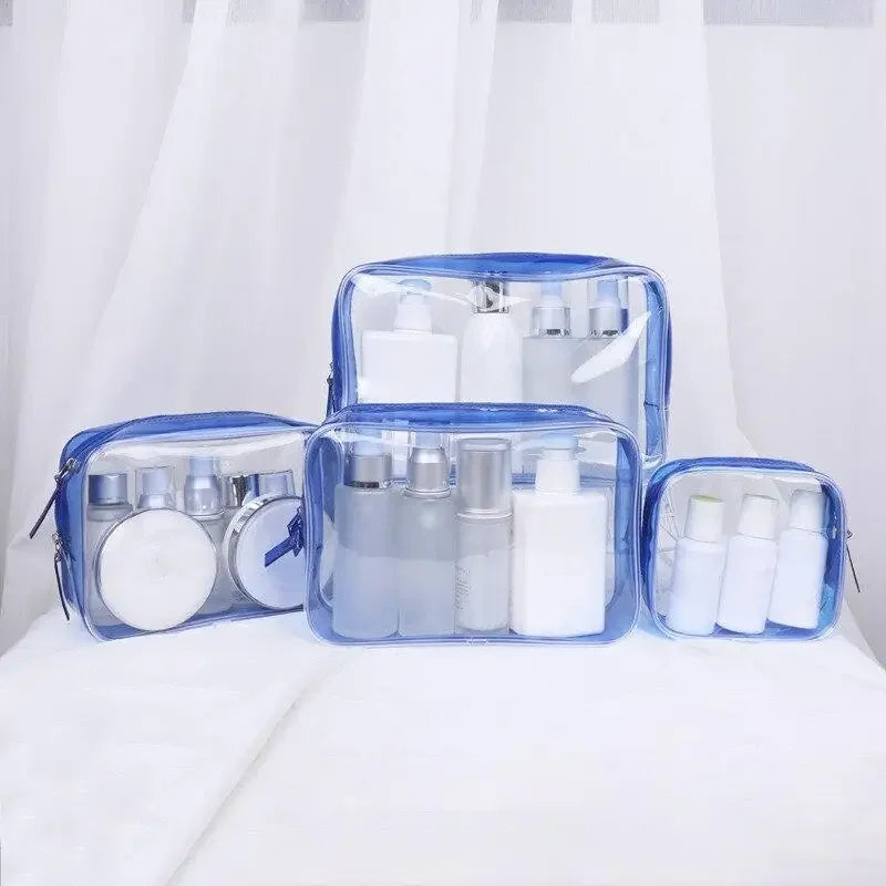 Transparent PVC Waterproof Zipper Makeup Cosmetic Bag