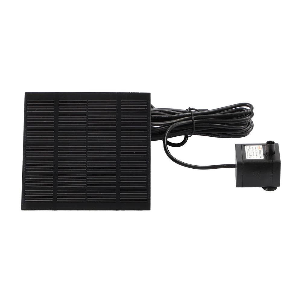 Solar Water Pond Pump Multifunctional with 6 Nozzles Aquarium Wave Maker Decorative Props Portable for Pool Fountain Submersible