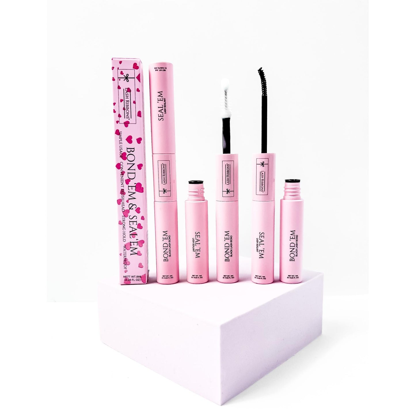 Lash Bond & Seal For Cluster Lashes - Seal 'Em & Black Bond 'Em Duo