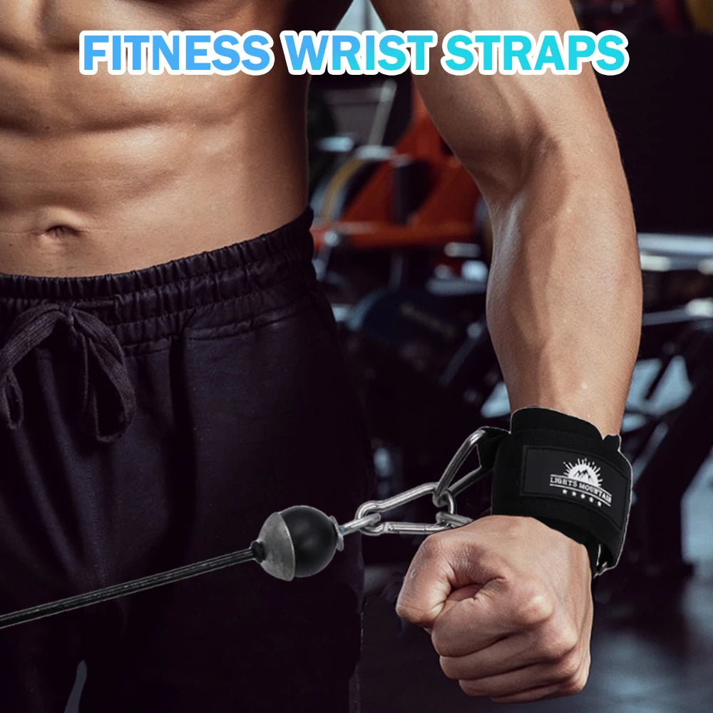 Adjustable Wrist Cuffs Padded Straps for Cable Machines