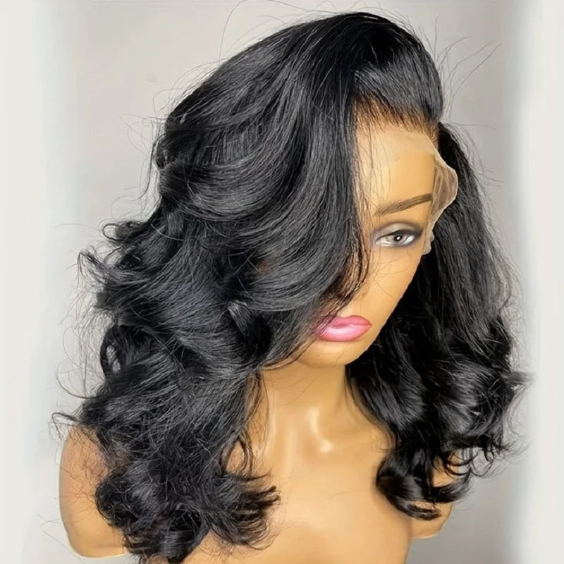 Body Wave Short Bob Human Hair Wigs 13X6 HD Lace Frontal Wig Brazilian Wavys Lace Front Wig Human Hair For Women Pre Plucked