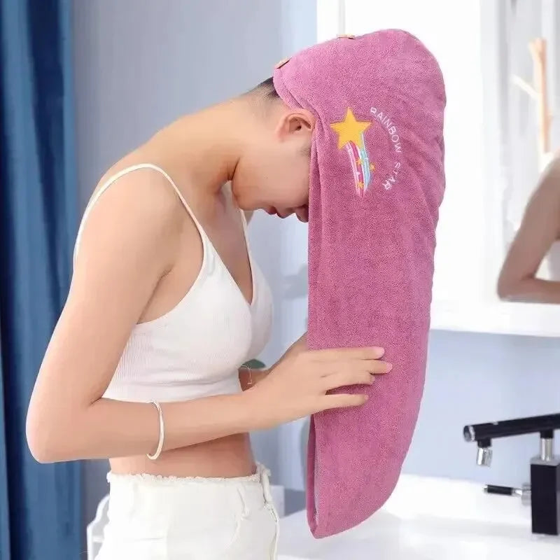 Absorbent Women Head Towel Dry Hair Hat