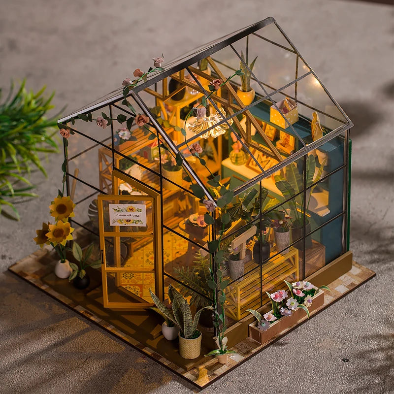 Mini DIY Flower Doll House Kit