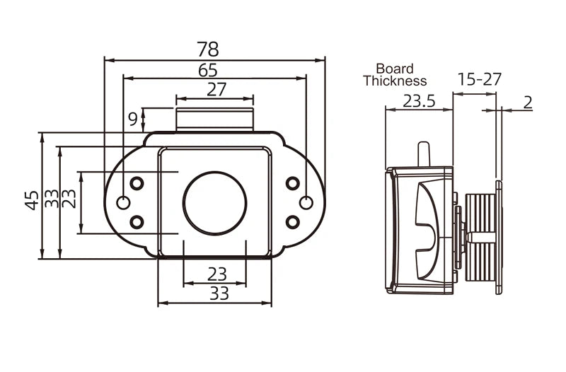KAK 5pcs Push Locks