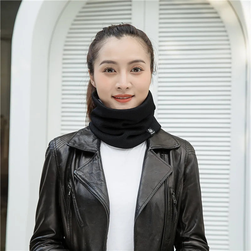 Unisex Solid Cashmere Ring Scarf