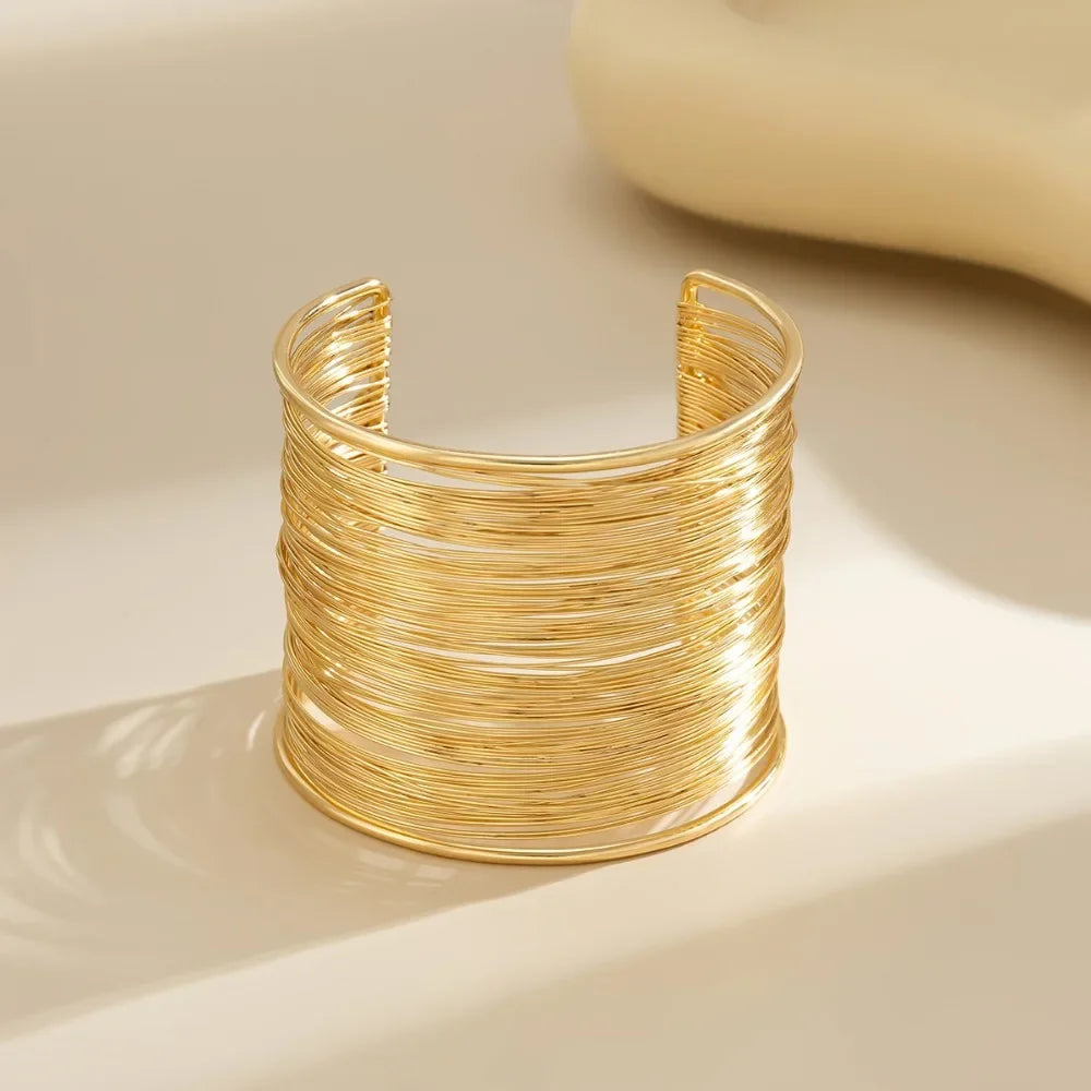 Hyperbolic Gold Plated Bangle