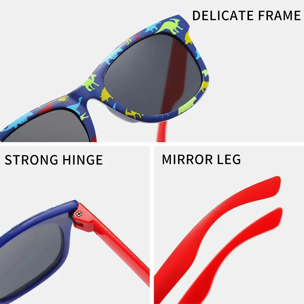 Cartoon Square Frame Dinosaur Children's Sunglasses