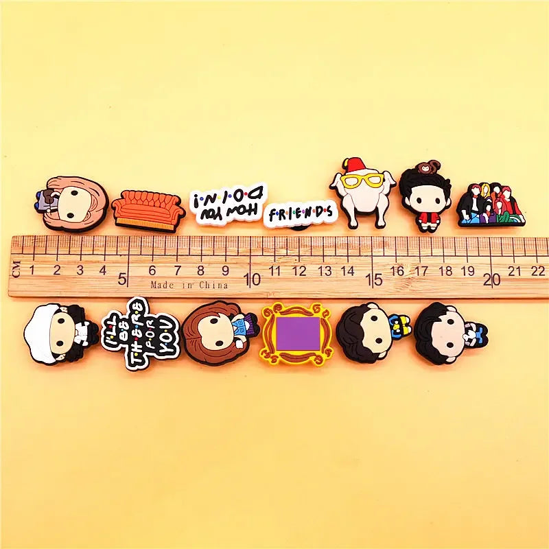 Single Piece Old Friends Shoe Charm – Fun Garden Shoe & Clog Decoration Pin, Unisex Gift