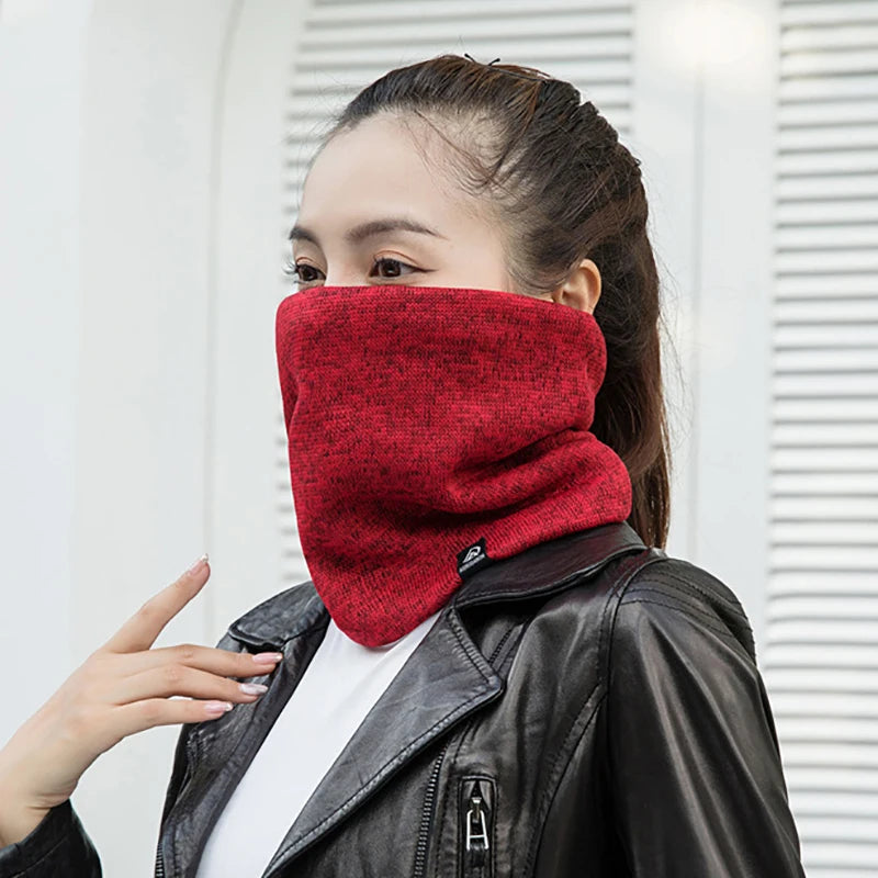 Unisex Solid Cashmere Ring Scarf
