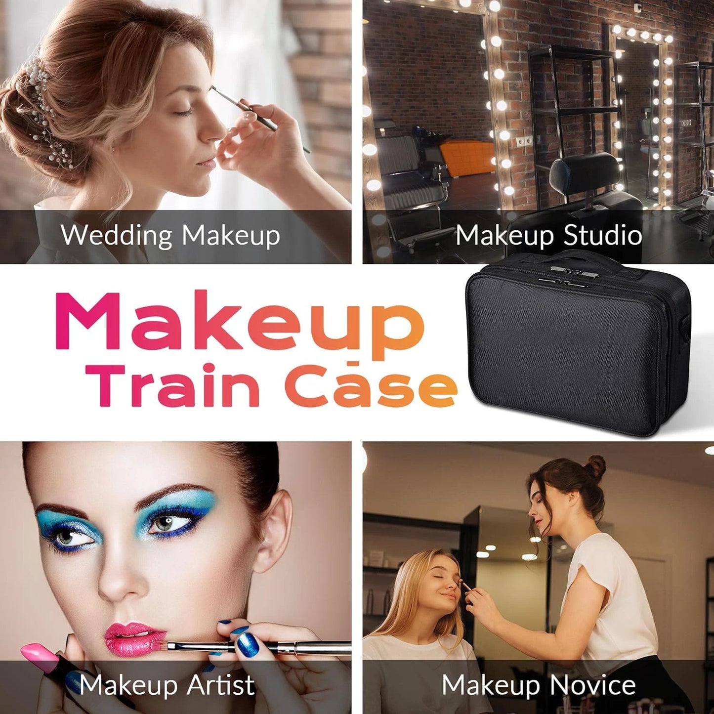 Large Capacity Travel Makeup Case