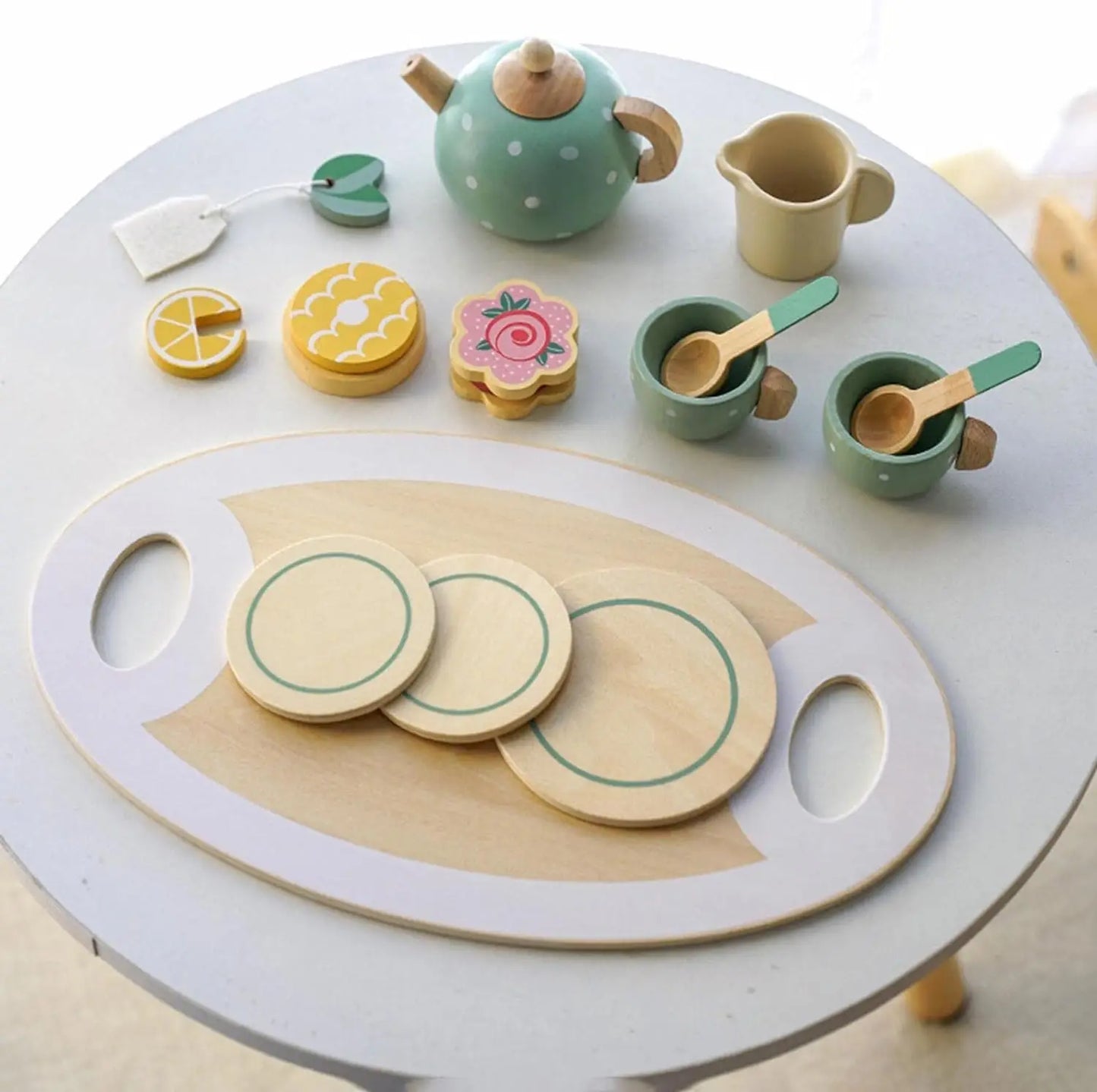 Wooden Kitchen Toys Pretend Toys Cutting Cake Play Set Food Kids Toys Montessori Tea Party Learning Educational Toys For Gifts