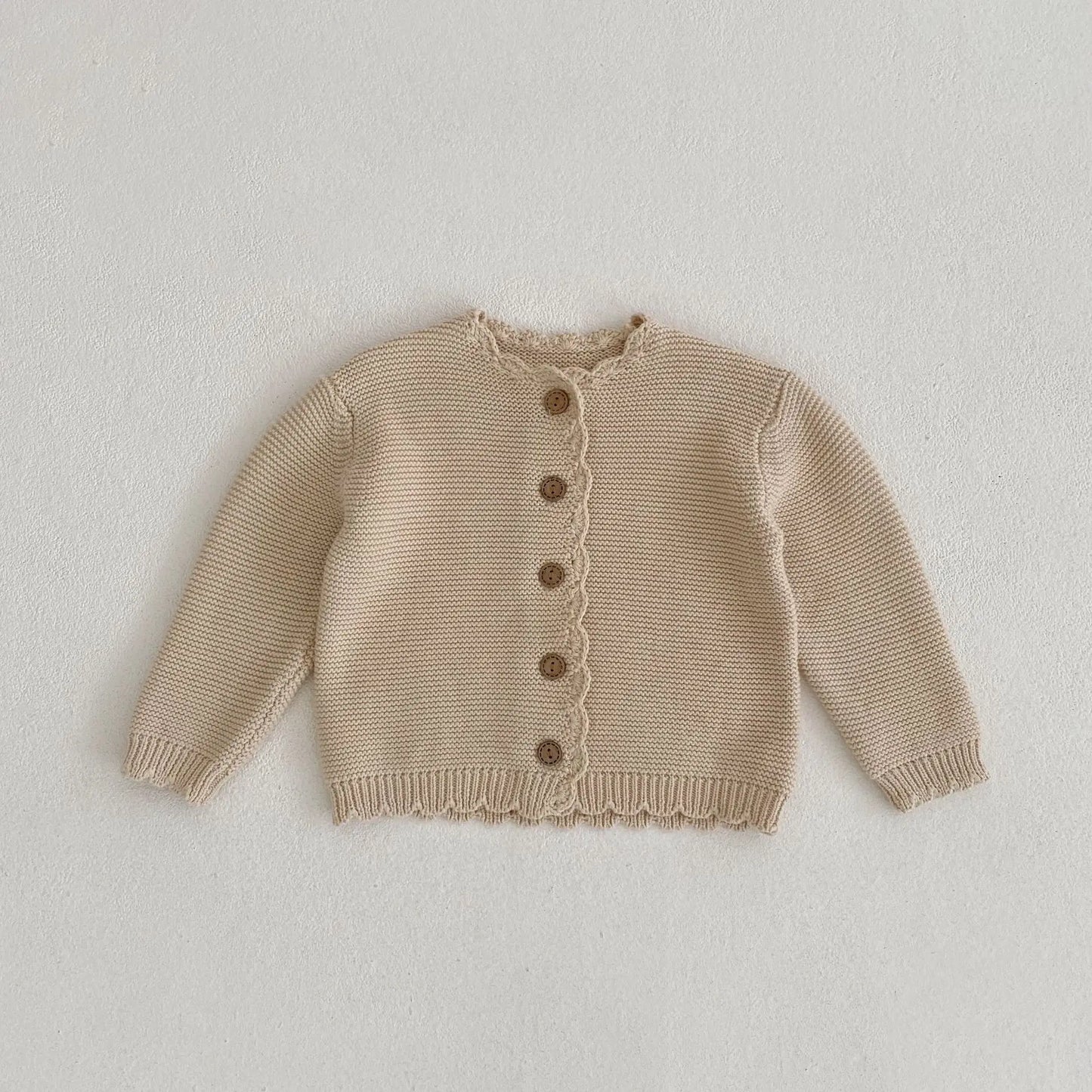 2025 Autumn New Baby Long Sleeve Sweater Coat Boys Girls O-neck Cardigan Jacket Infant Toddler Solid Versatile Knitted Clothes